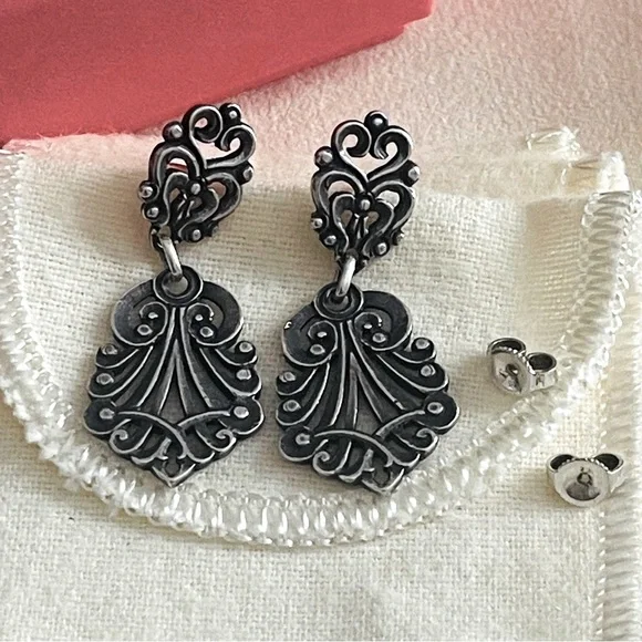 James Avery Retired Vintage Celeste dangle Ear posts - Picture 3 of 11